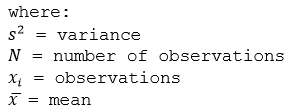 Variance variables Variance variables